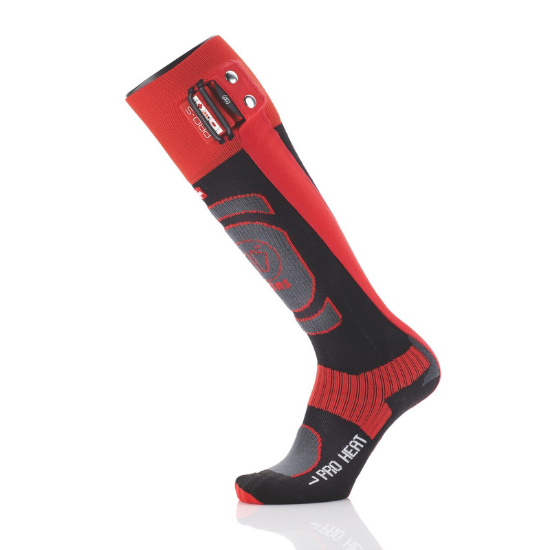 MONNET Heatprotech Socks /noir rouge 2023-2024 Confort du Pied Systèmes  Chauffant mixte