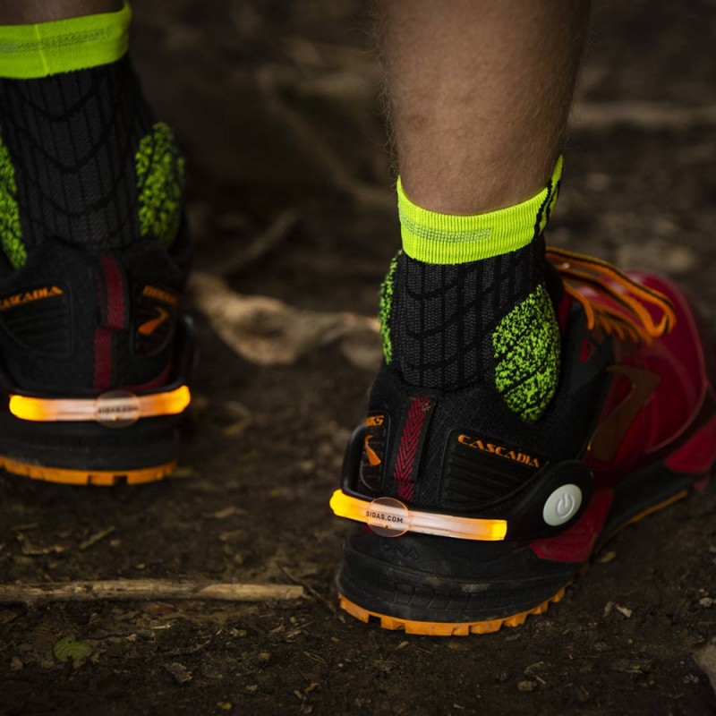 Chaussures lumière DEL lumineux talon de sécurité clip jogging course  marche de